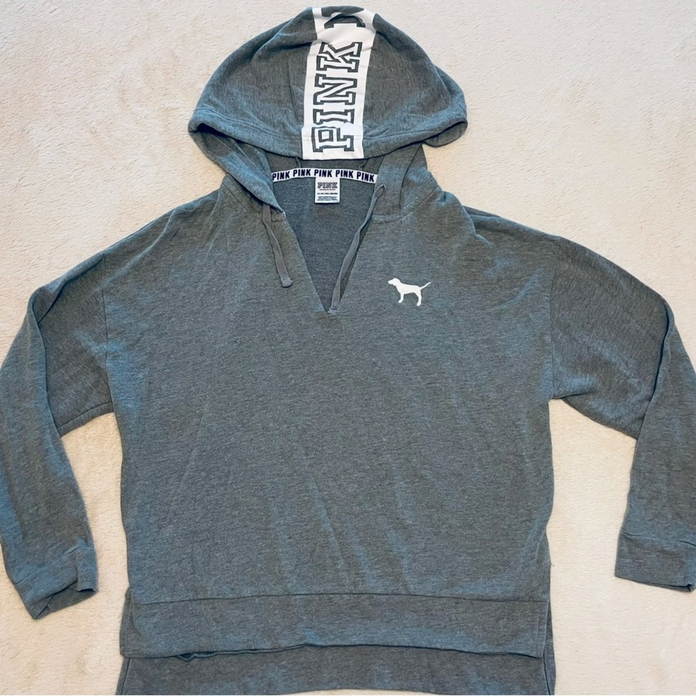 Victoria's Secret PINK Gray Hoodie Sweatshirt size XS